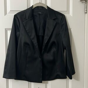 BCBG by Maxazria black satin jacket